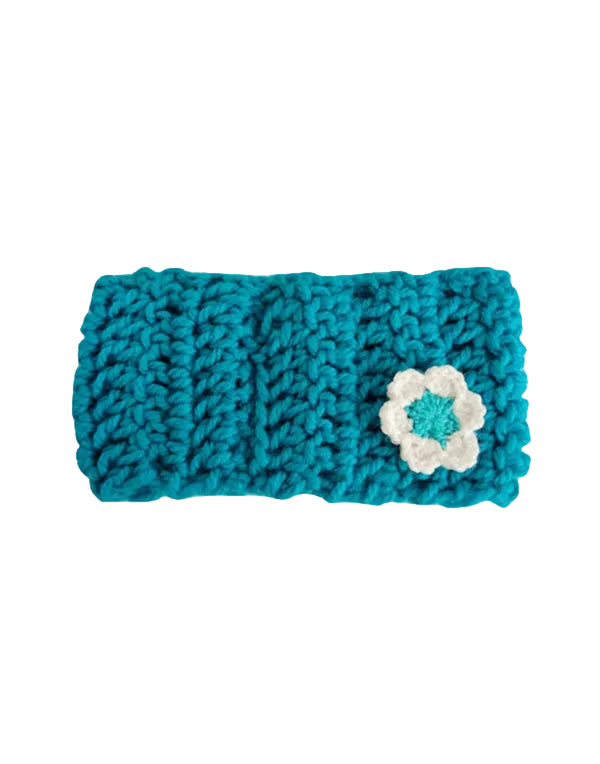 Handmade Crochet Headbands with flower for GIRLS - 3-14 years