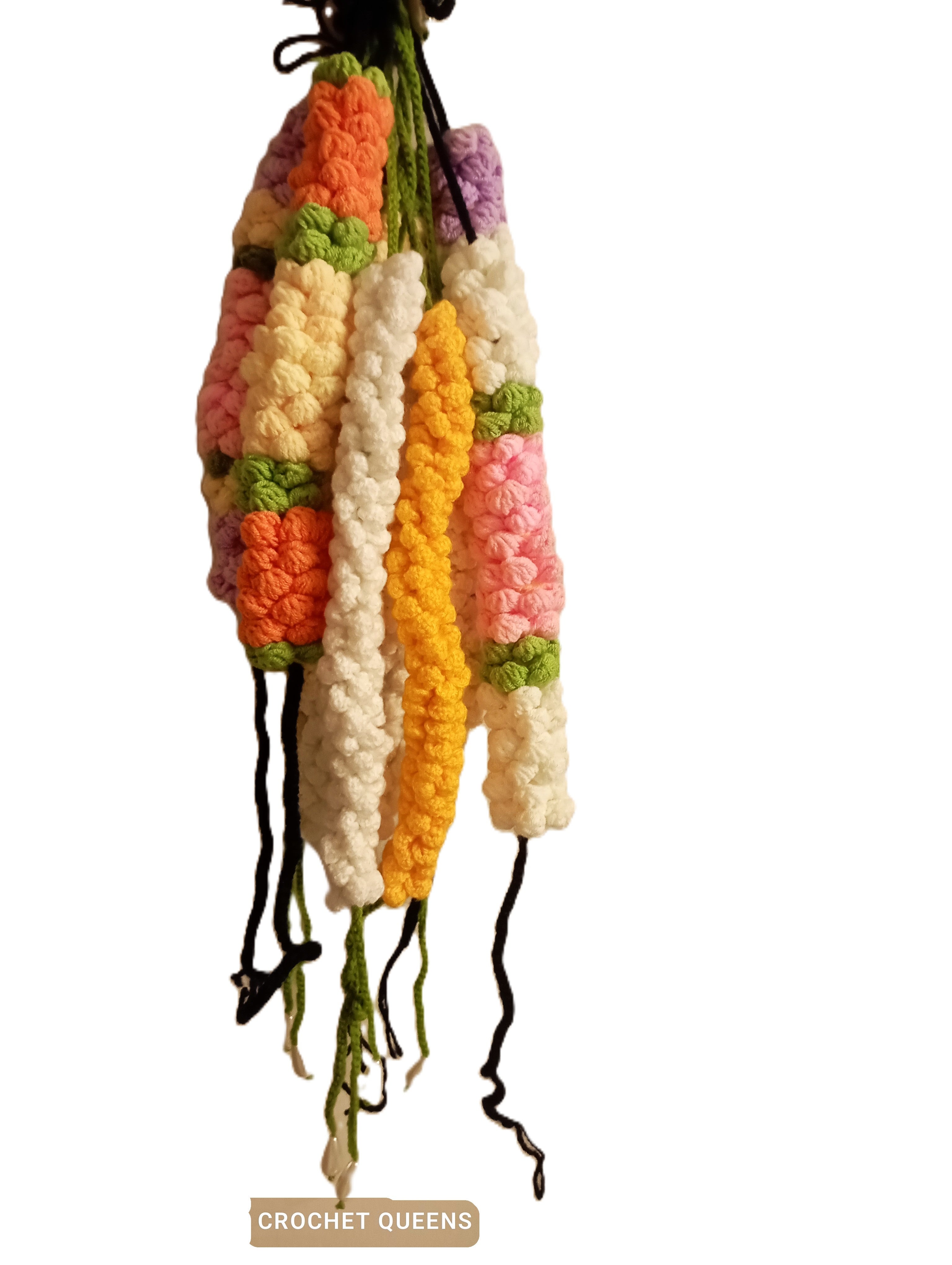 Handmade Crochet Gajra - Multicolor