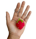 Handmade Crochet Keychains - Strawberry