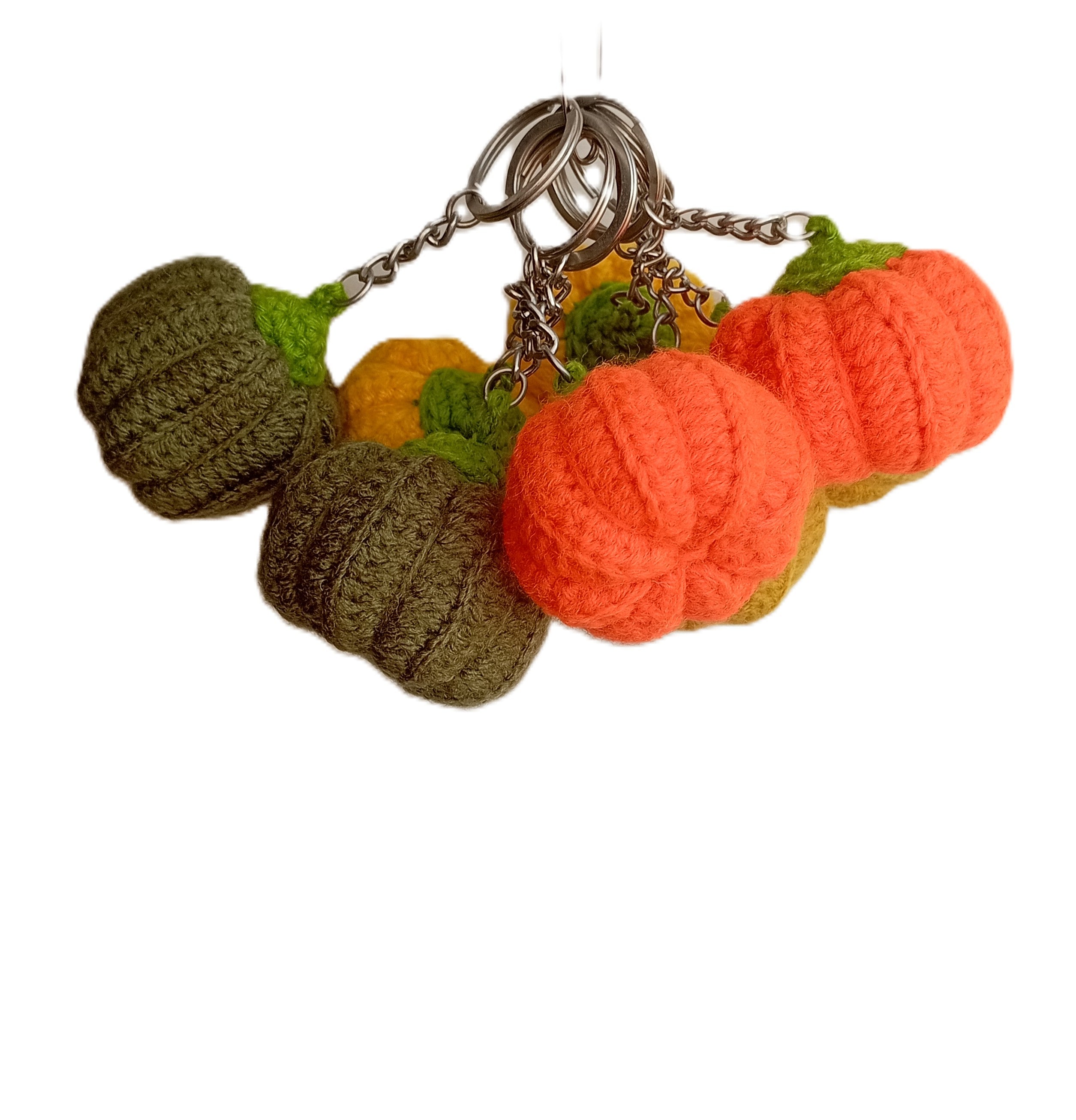Handmade Crochet Keychains - Pumpkins