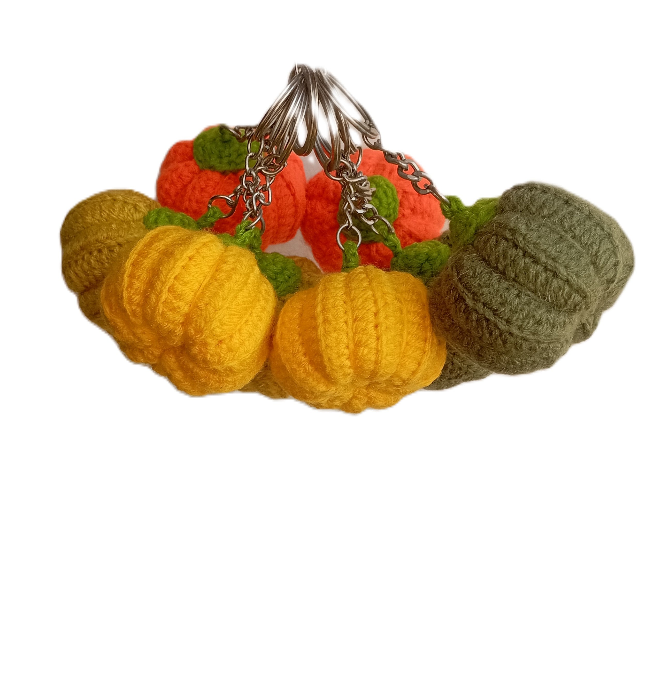 Handmade Crochet Keychains - Pumpkins