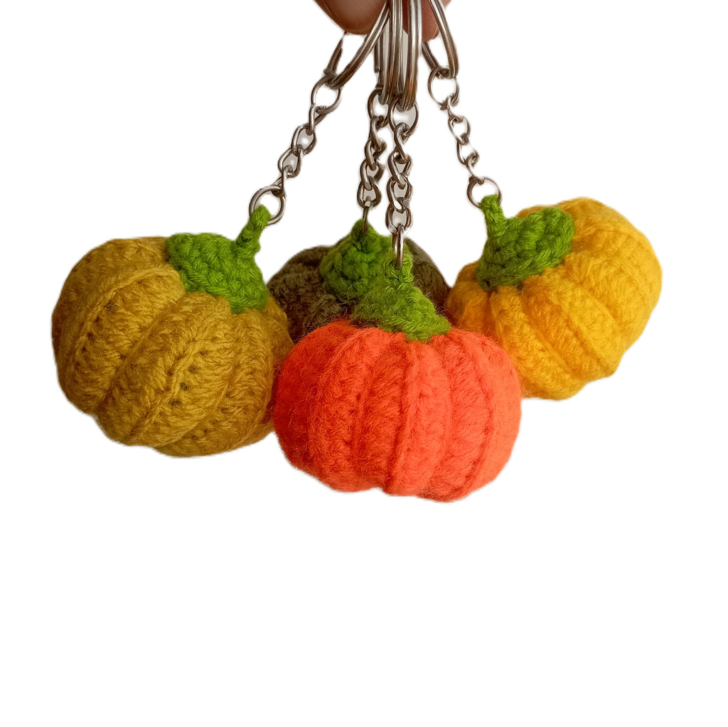 Handmade Crochet Keychains - Pumpkins