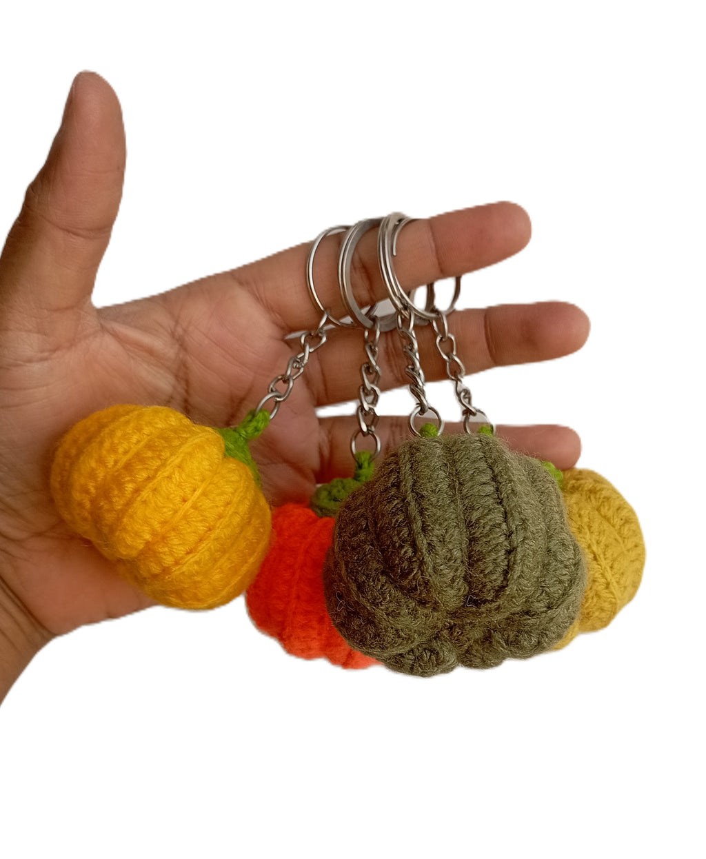 Handmade Crochet Keychains - Pumpkins