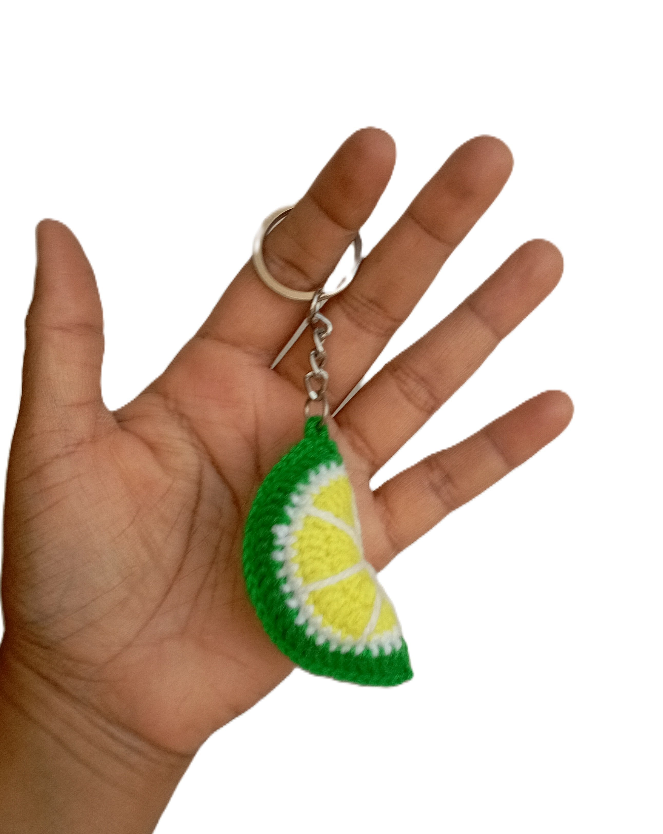 Handmade Crochet Keychains - Watermelon, Lemon, Orange
