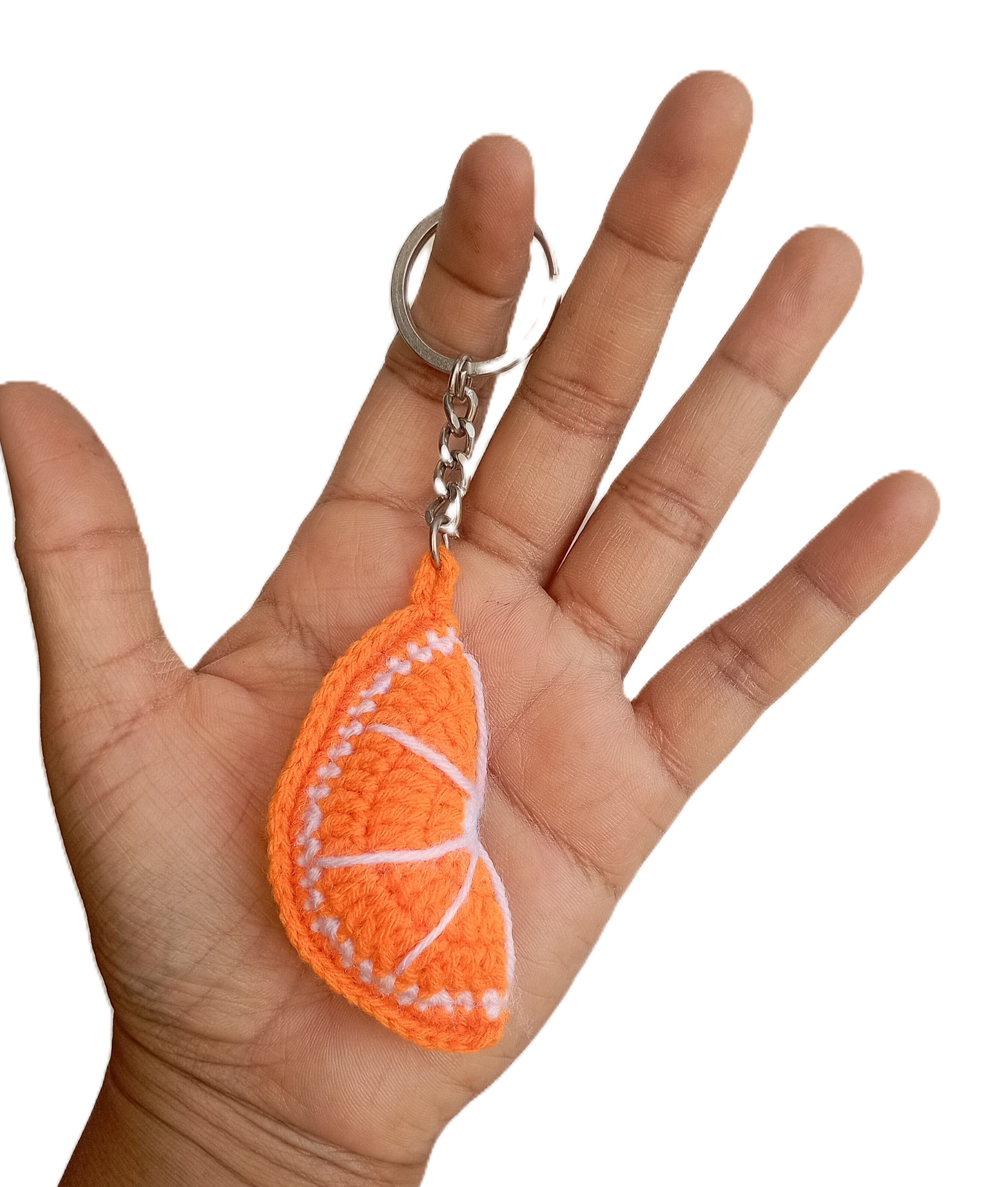 Handmade Crochet Keychains - Watermelon, Lemon, Orange