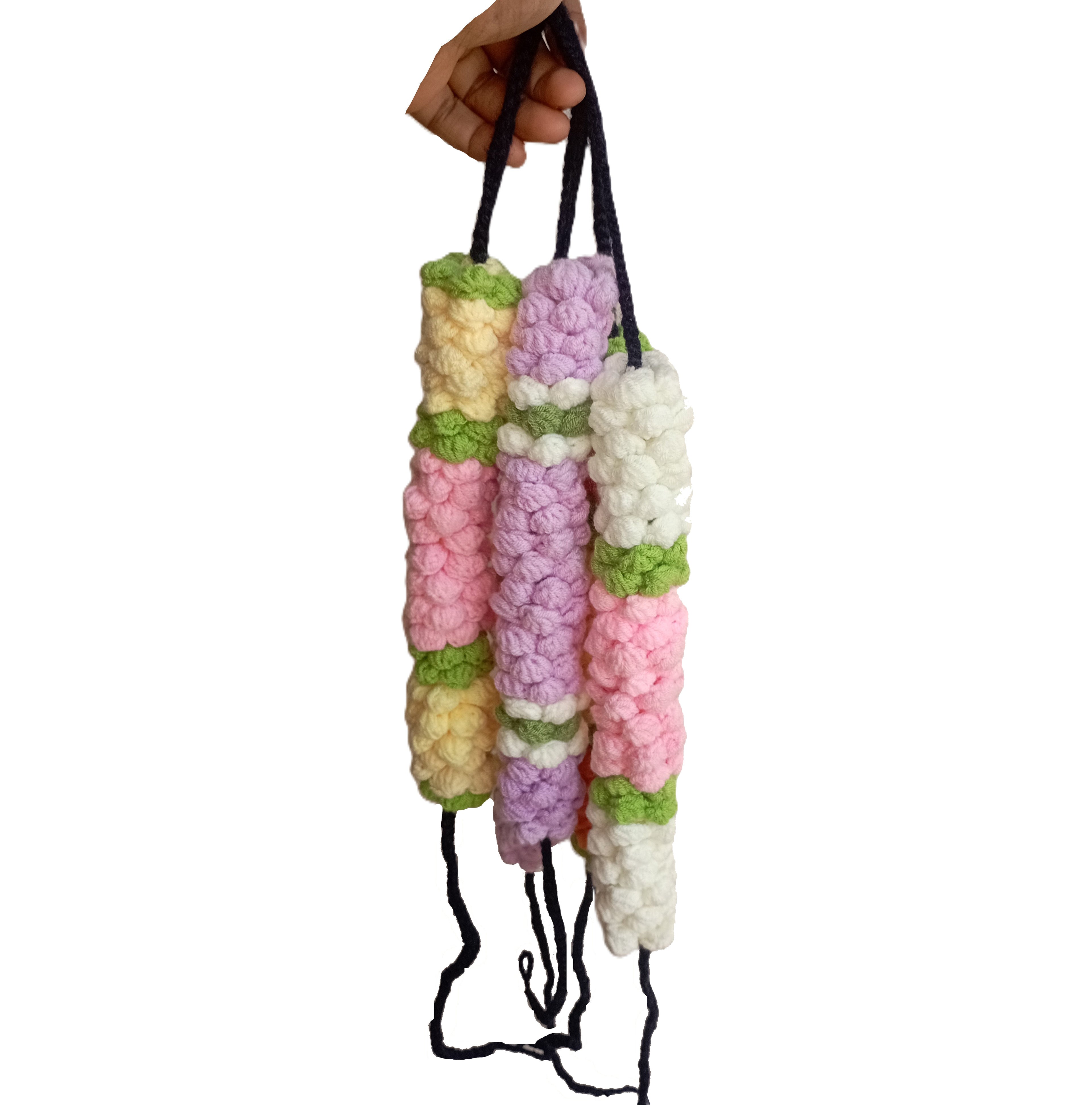 Handmade Crochet Gajra - Multicolor