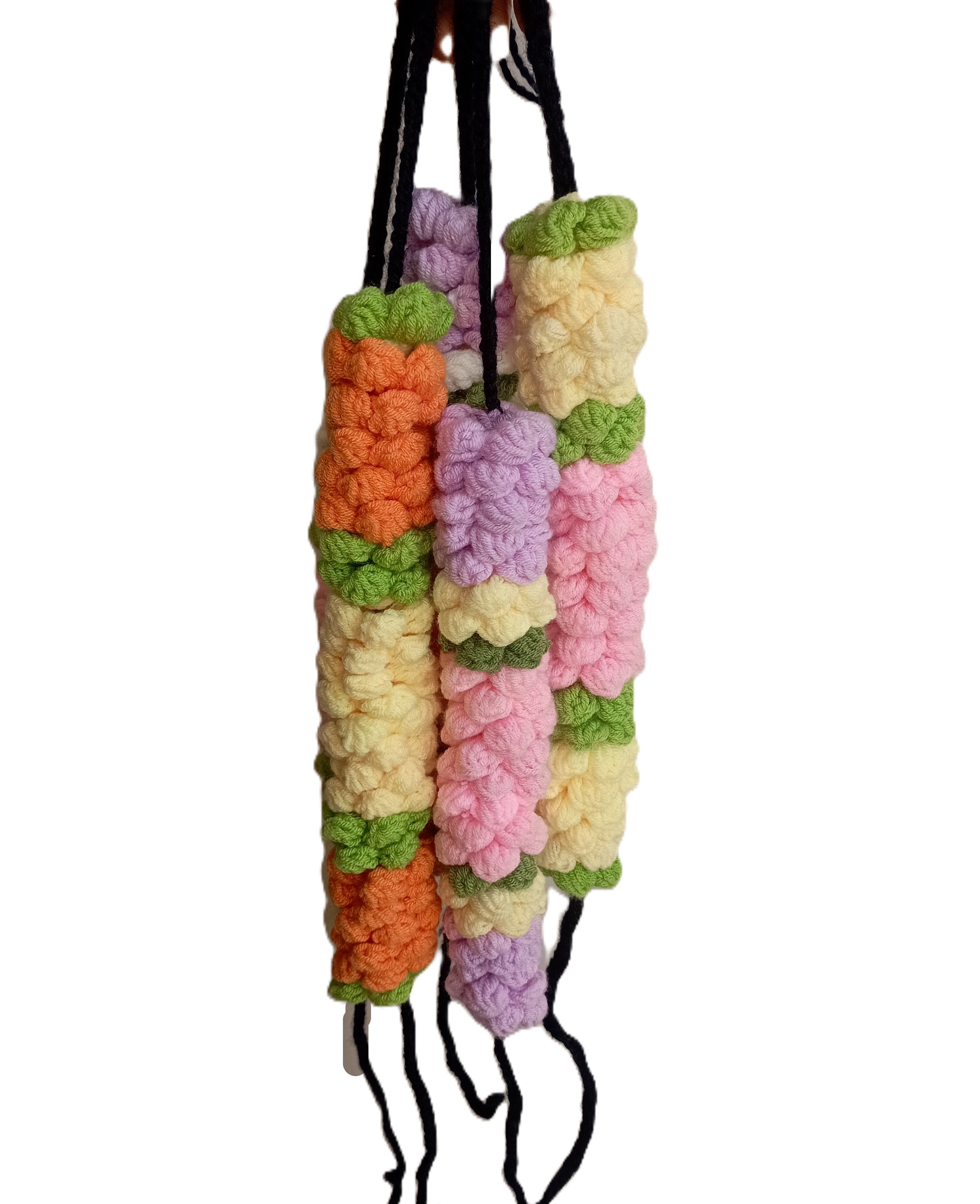 Handmade Crochet Gajra - Multicolor