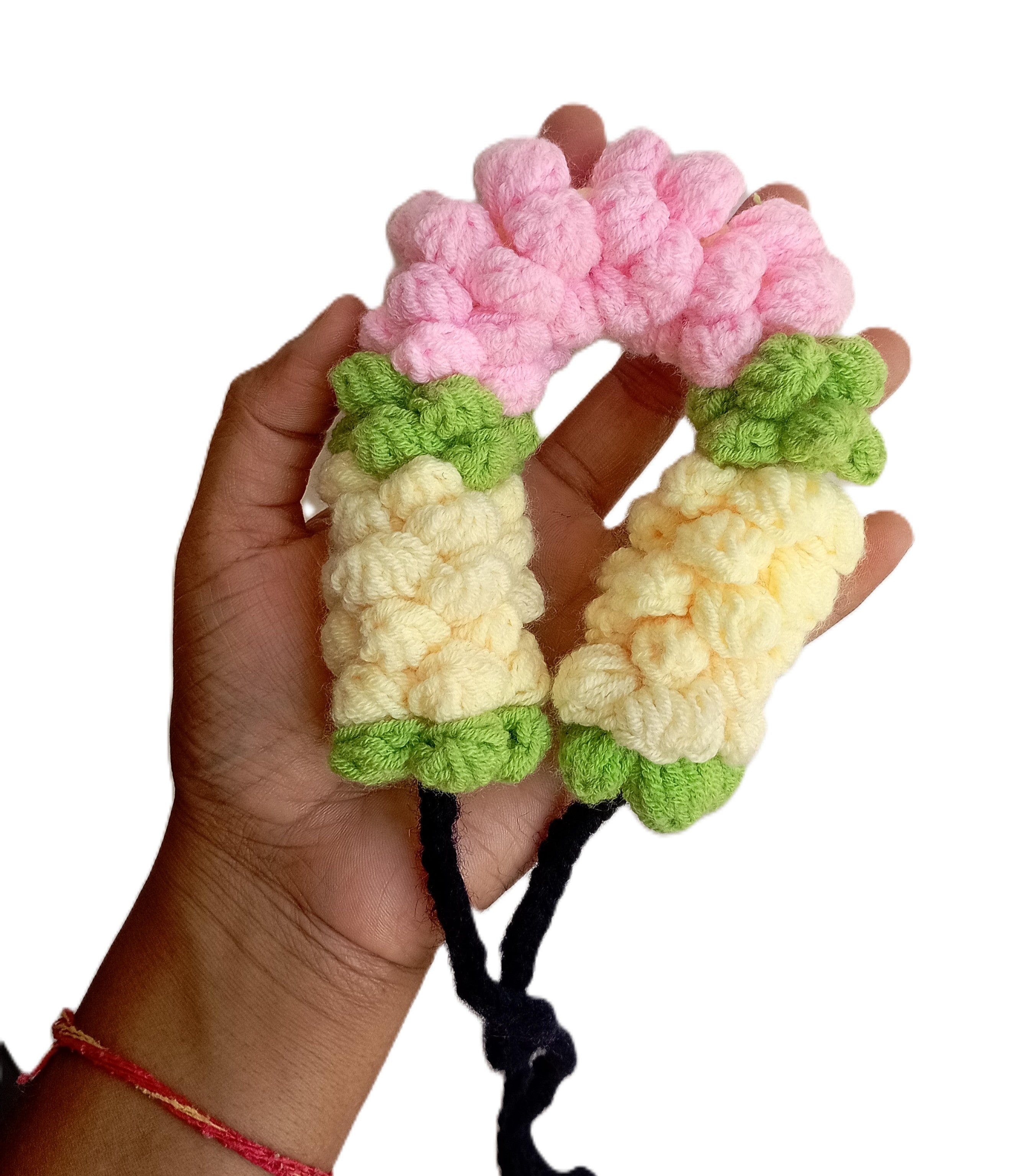 Handmade Crochet Gajra - Multicolor