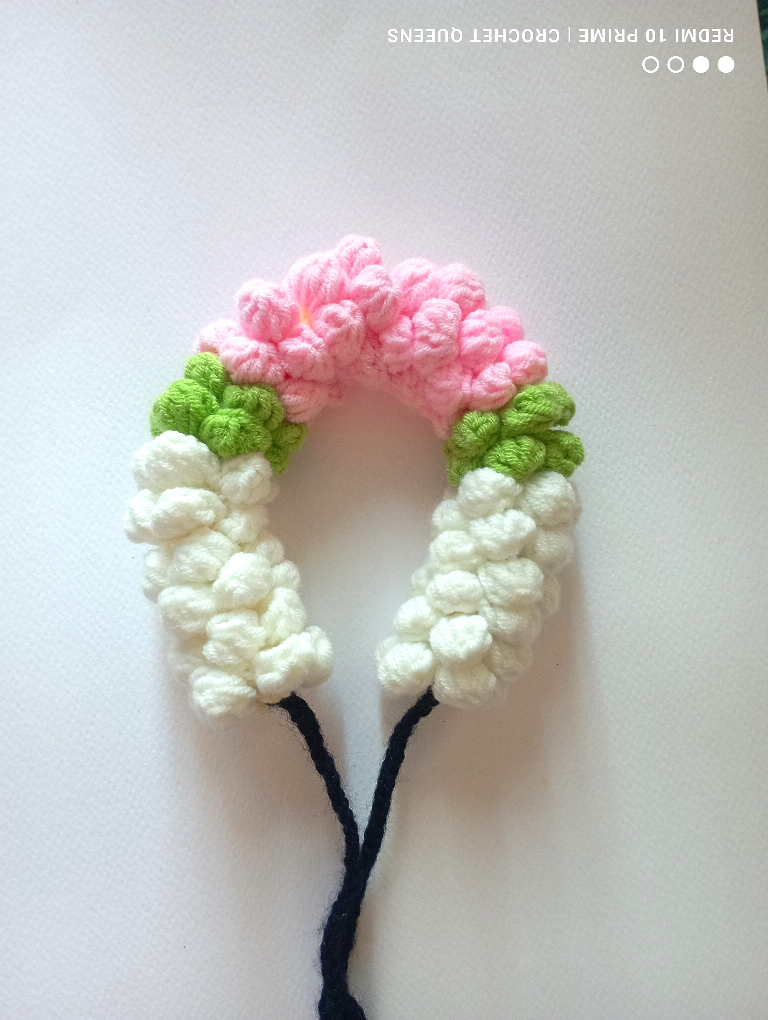 Handmade Crochet Gajra - Multicolor