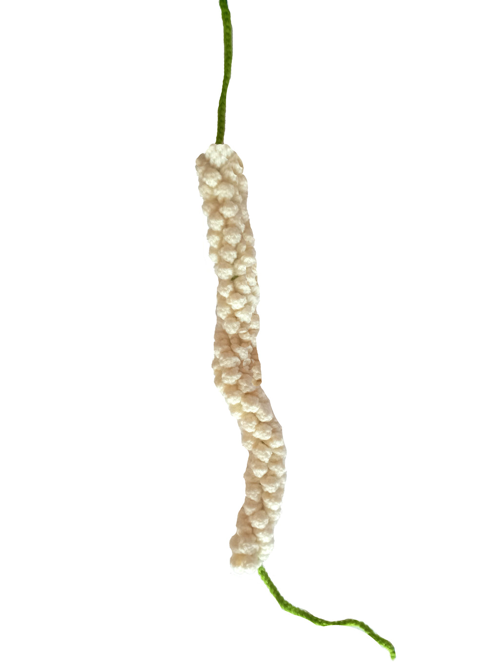 Handmade Crochet Gajra - Yellow / White / Offwhite