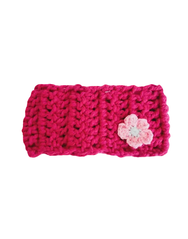 Handmade Crochet Headbands with flower for GIRLS - 3-14 years