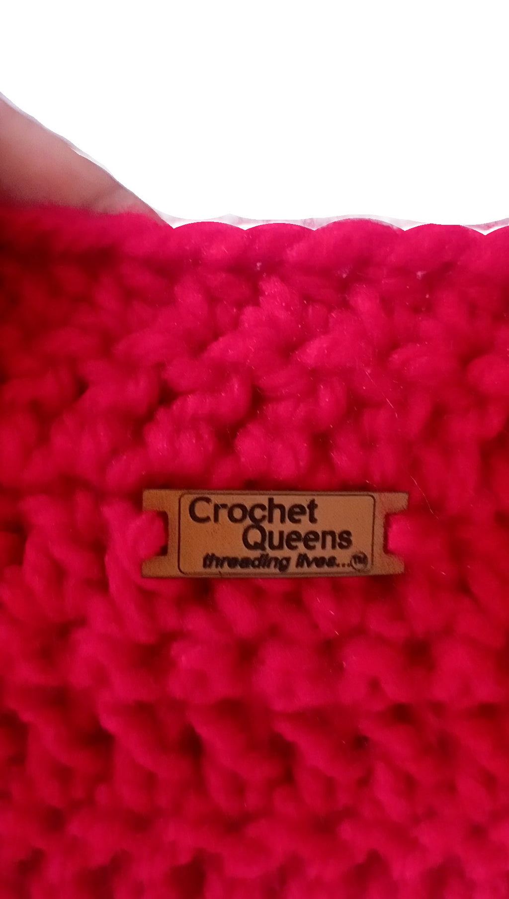 Highly Durable Handmade Baby Blanket 32X32 inches - Red and White