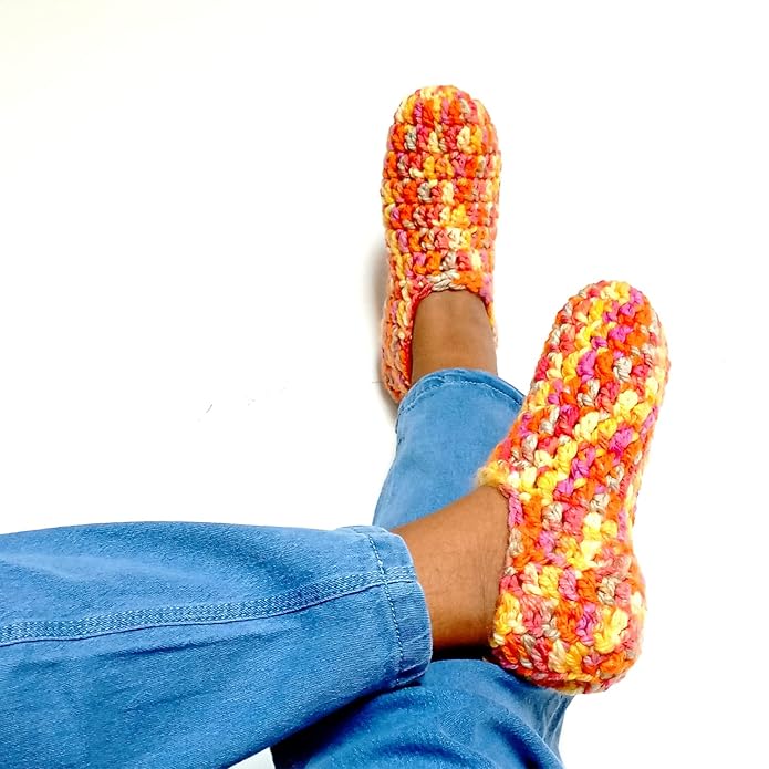 Handmade Crochet Woolen Socks for Women