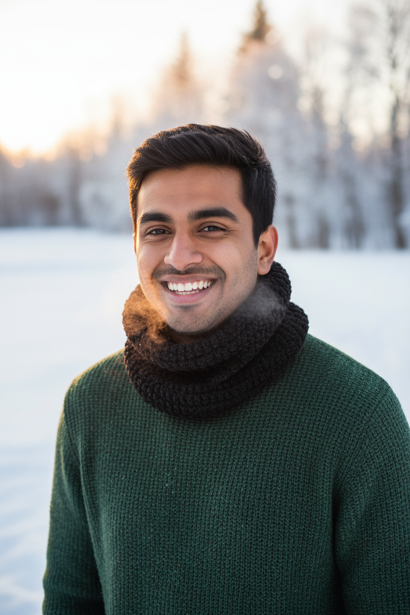 Handmade Woolen COWLS made from thick soft yarn - Men & Women