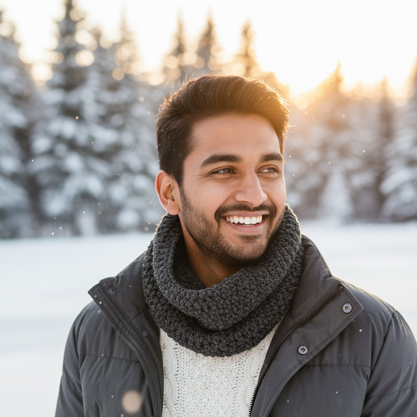 Handmade Woolen COWLS made from thick soft yarn - Men & Women