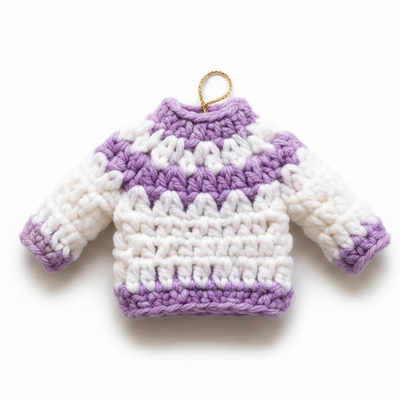 Adorable Handmade sweaters for Shree LadduGopal & RadhaRani ji - Full Sleeves