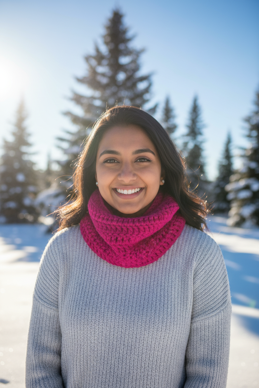 Magenta Cowl Lifestyle