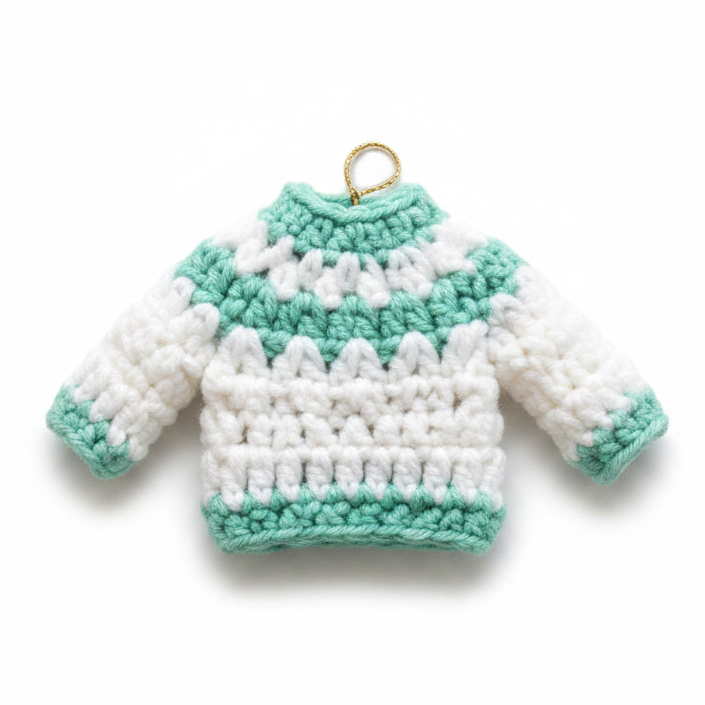 Adorable Handmade sweaters for Shree LadduGopal & RadhaRani ji - Full Sleeves