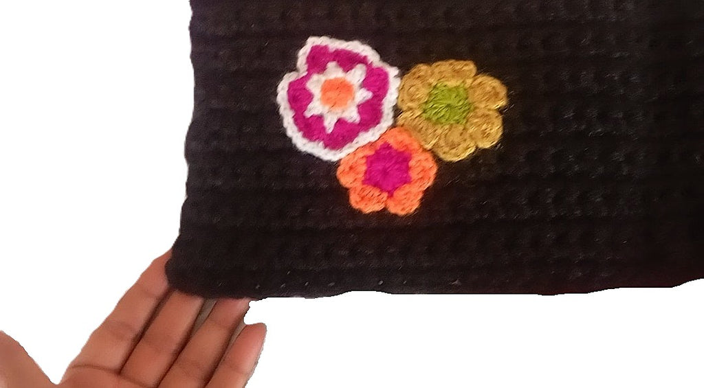 Highly Durable Crochet Baby Blanket 32X37 inches - Multicolor Striped