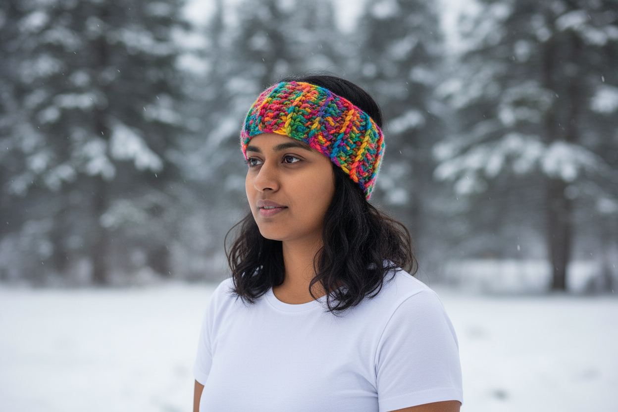 Multicolor Crochet Tube Headband – Indian Woman Lifestyle