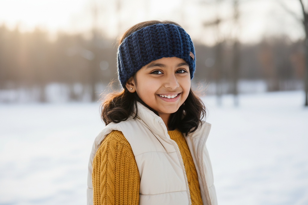 Navy Blue – Girl Kid 3/4 No Knot