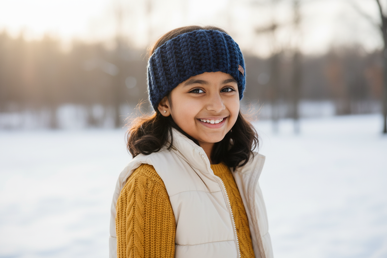 Navy Blue – Girl Kid 3/4 No Knot