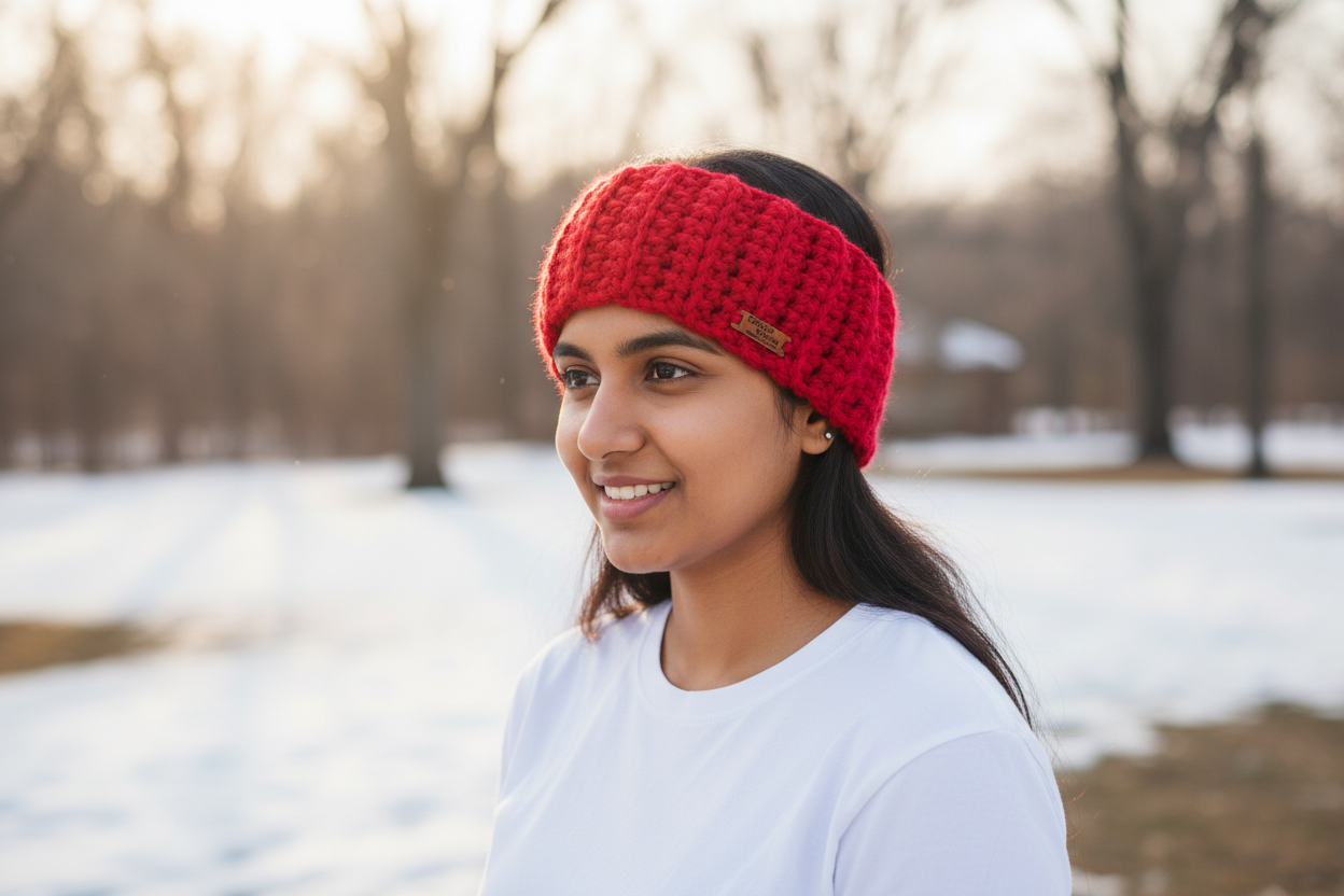 Red Crochet Tube Headband – Indian Woman Lifestyle
