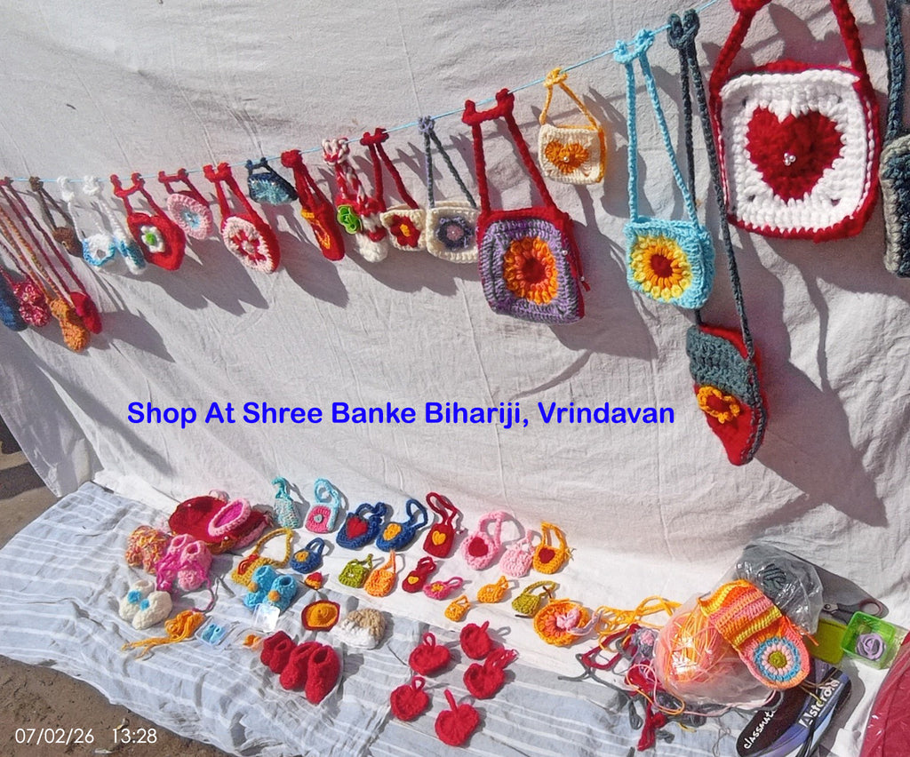 Adorable Handmade sweaters for Shree LadduGopal & RadhaRani ji - Full Sleeves
