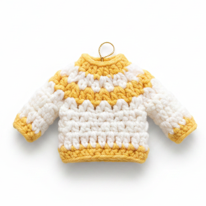 Adorable Handmade sweaters for Shree LadduGopal & RadhaRani ji - Full Sleeves