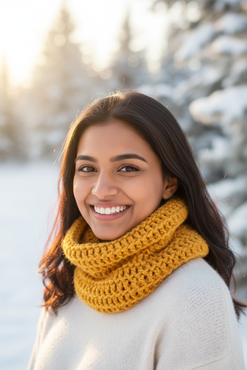 Handmade Woolen COWLS made from thick soft yarn - Men & Women